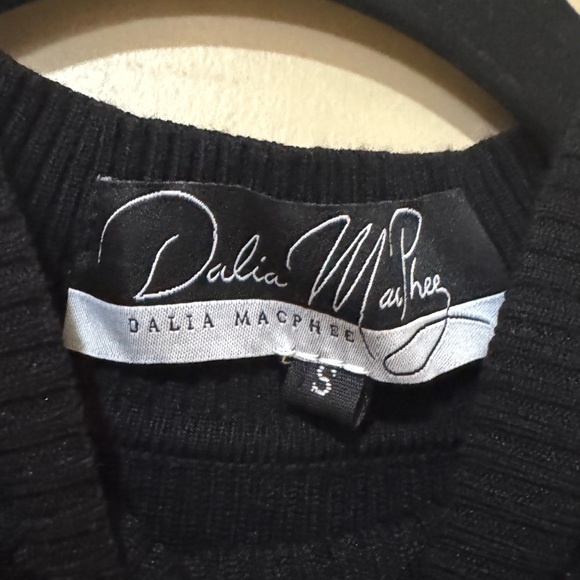 Black Midi Mixed Media Dress with Floral Print - Picture 4 of 9